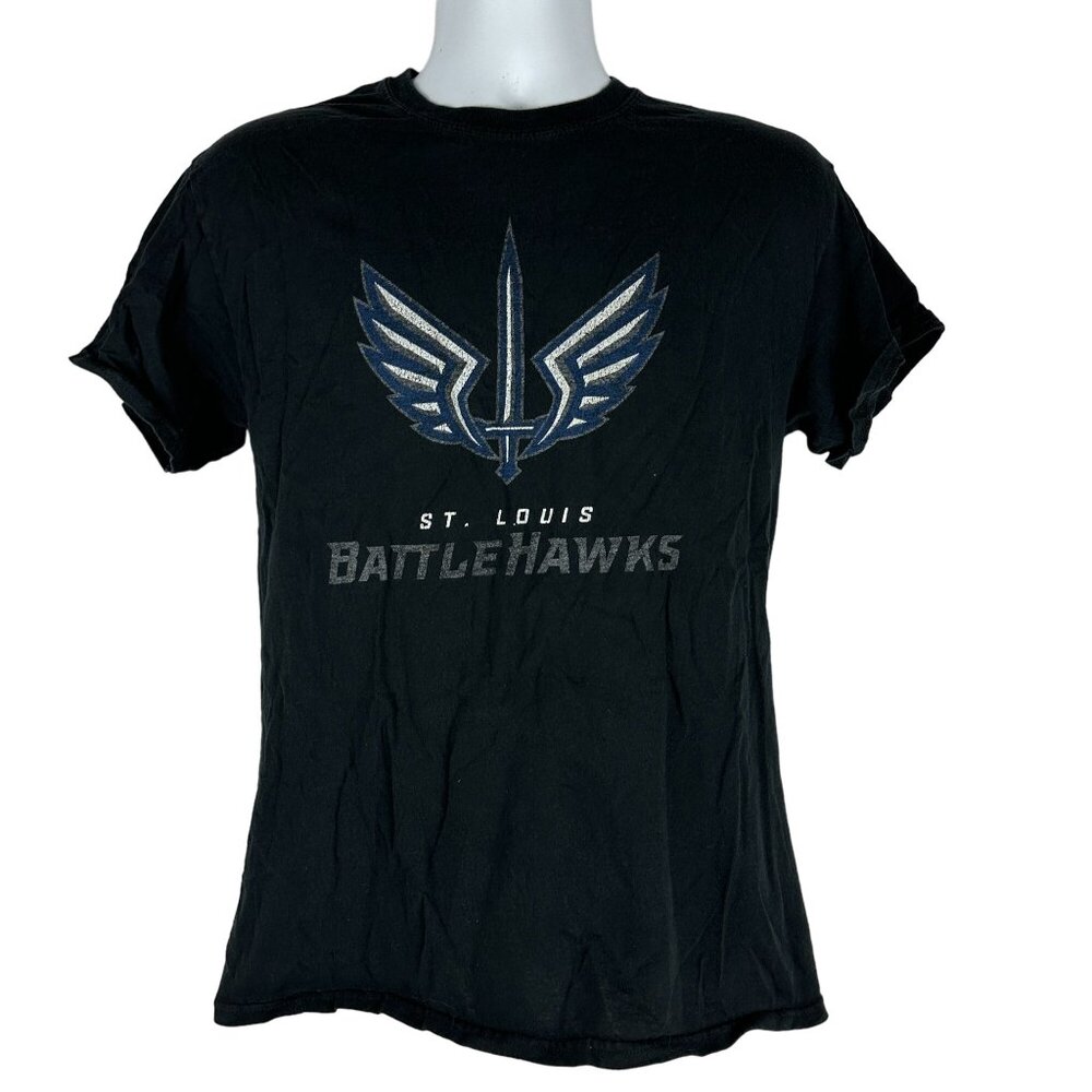 St. Louis Battlehawks Gildan Heavy Cotton T-Shirt Black Mens Size M